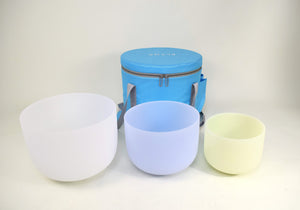 Crystal Singing Bowl Set - New Solfeggio Frequency Miracle Healing - Multi Crystal Imbued Alchemy Bowl Set - 6 Lynx - Sound Healing