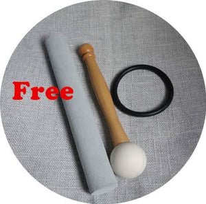 Chakra 14" Note C/D/E/F/G/A/B Frosted Quartz Crystal Singing Bowl - 6 Lynx - Boho Accessories