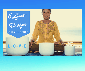 Crystal Singing Bowl with Personal Custom Design Engraving - New Launch Promo 50% OFF - 6 Lynx - Sound Healing