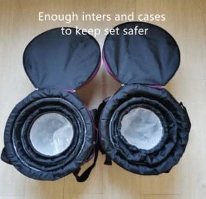 Crystal Singing Bowl Set - 7 Chakra Tuned - Complete Healing - 432 Hz - Large Size 8" to 14" - 6 Lynx - Sound Healing