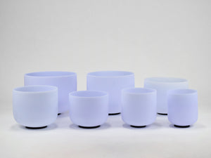 Pure Amethyst Crystal Singing Bowl Set - Chakra Tuned  - Complete Healing - Size 6"-12" - 6 Lynx - Sound Healing