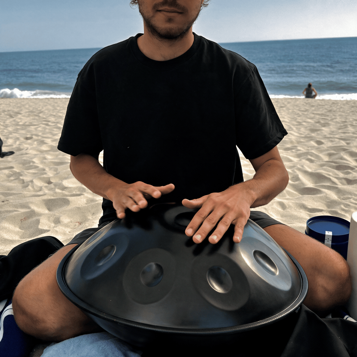 Mdundo Drum - New Healing Handpan Percussion Instrument - 22" - Hand-Made - with Carry Case