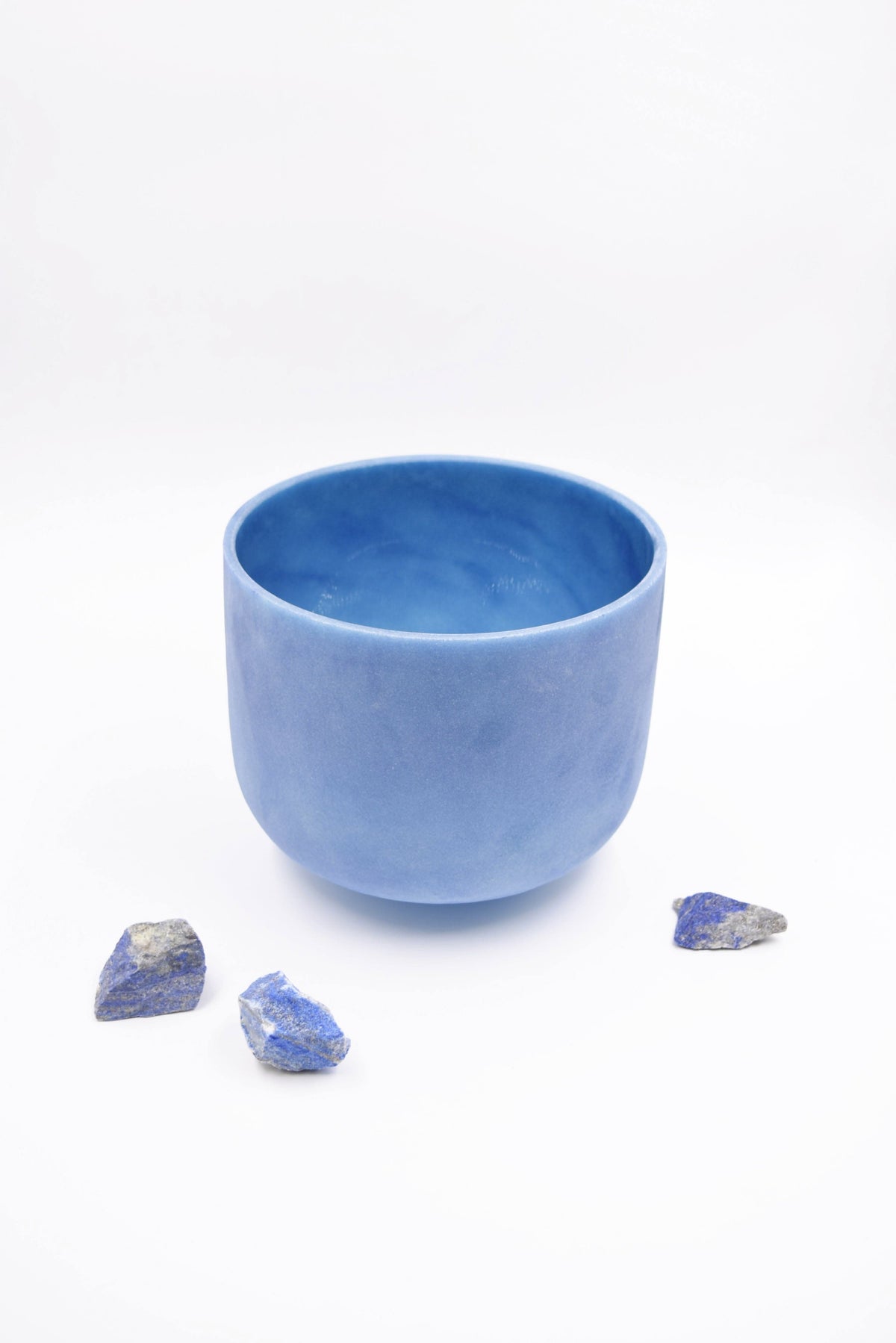 741 Hz Intuition Frequency Crystal Singing Bowl - 8" Made With Lapis Lazuli - 6 Lynx - Sound Healing