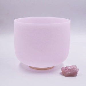 Solfeggio Rose Quartz Alchemy Crystal Singing Bowl