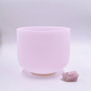 Solfeggio Rose Quartz Alchemy Crystal Singing Bowl