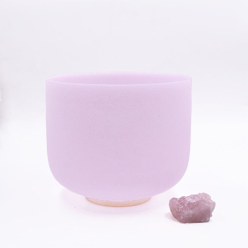 Solfeggio Rose Quartz Alchemy Crystal Singing Bowl