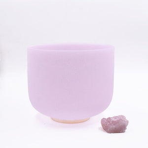 Solfeggio Rose Quartz Alchemy Crystal Singing Bowl