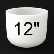 12" 7 Chakra Quartz Frosted Crystal Singing Bowl - Save 35% - 6 Lynx - Boho Accessories