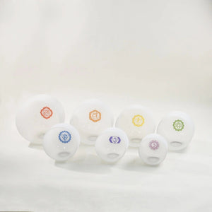 Large Crystal Singing Bowl Set - 7 Chakra Tuned - Complete Healing - 432 Hz - Size 8" to 14"