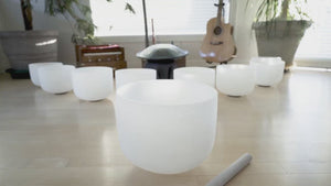 Crystal Chakra Singing Bowls 60% OFF today! 432Hz, 99.9% quartz.