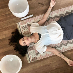 Crystal Singing-bowl yoga