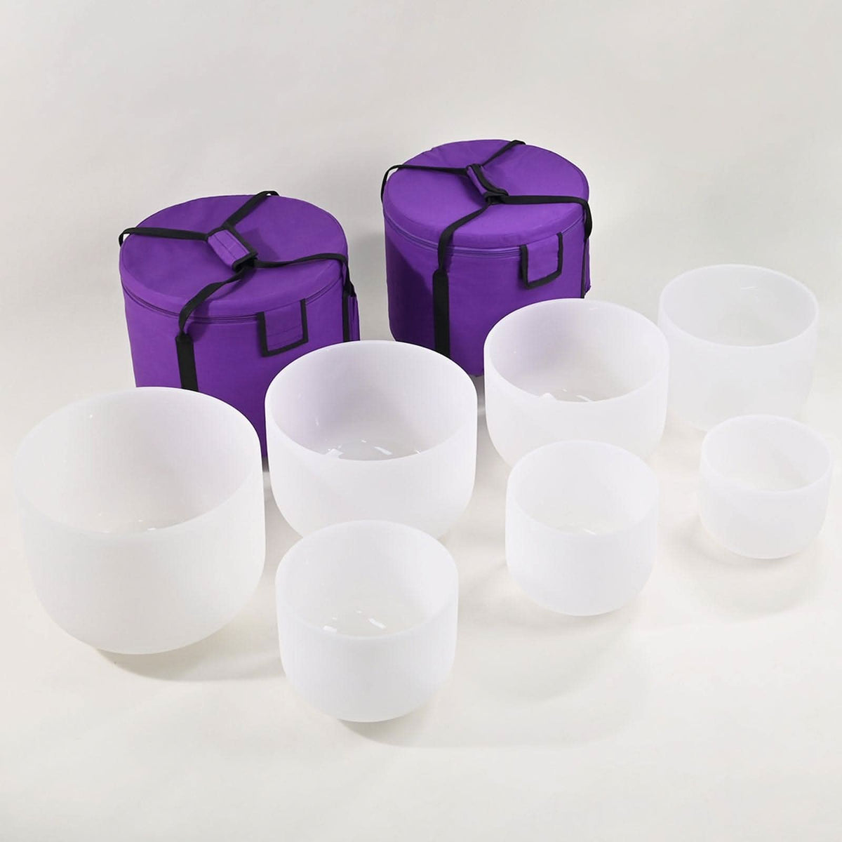 Crystal Singing Bowl Set - 7 Chakra Tuned - Complete Healing