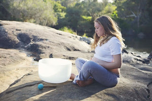 Complete 7 Chakra Set - 7 Frosted Crystal Singing Bowls - Size 8"-14" Tuned to 432 Hz - 6 Lynx - Boho Accessories