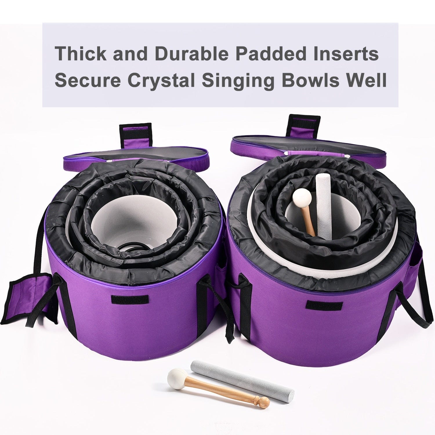Carry bags for 6"-12" Crystal Singing Bowl Set