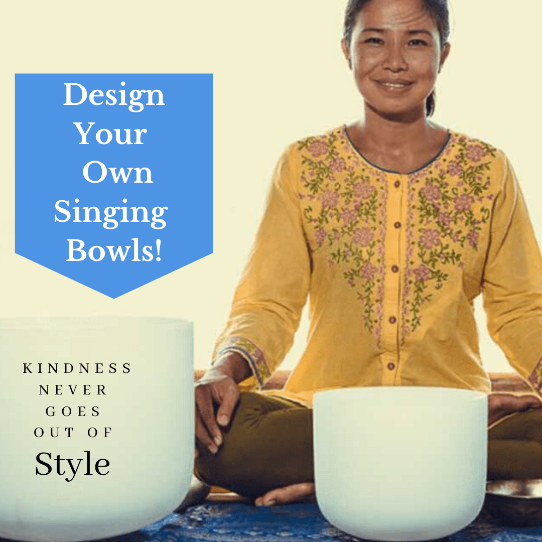 Crystal Singing Bowl with Personal Custom Design Engraving - New Launch Promo 50% OFF - 6 Lynx - Sound Healing