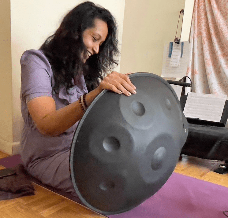 Mdundo Drum New Healing Handpan Percussion Instrument Hand Made 6 Lynx Sound Healing