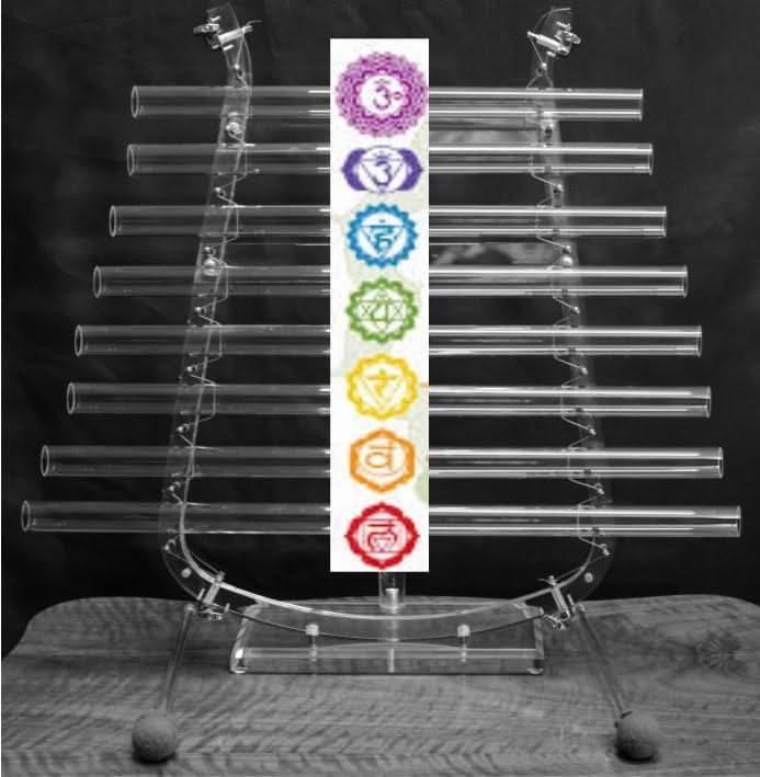 The Healing Harp - Chakra Sonophone - Crystal Sound Healing Instrument - Rich Meditative Sound Vibrations - Large Size - 6 Lynx - Sound Healing