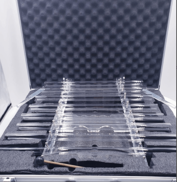 The Healing Harp - Chakra Sonophone - Crystal Sound Healing Instrument - Rich Meditative Sound Vibrations - Large Size - 6 Lynx - Sound Healing