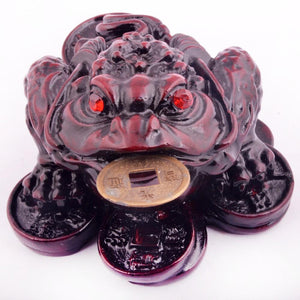 Feng shui Three Legged Money Frog - Fortune Toad - Save 70% - 6 Lynx - Boho Accessories