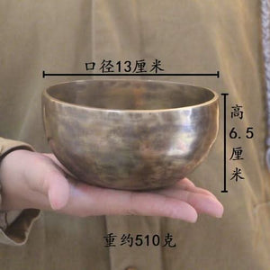 Handmade Tibetan 7 Metal Healing Bowl - Harnessing Full Moon Energy - 6 Lynx - Boho Accessories