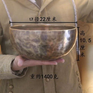 Handmade Tibetan 7 Metal Healing Bowl - Harnessing Full Moon Energy - 6 Lynx - Boho Accessories