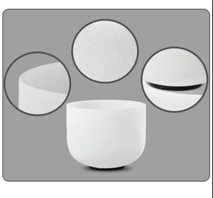 Essential Chakra Set Notes A, F and C - 99.993% Pure Quartz Crystal Singing Bowls