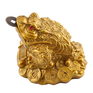 Feng Shui Fortune Money Frog - Home/ Work Tabletop Luck Ornament - Save 70% - 6 Lynx - Boho Accessories