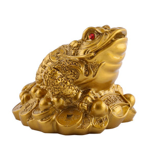Feng Shui Fortune Money Frog - Home/ Work Tabletop Luck Ornament - Save 70% - 6 Lynx - Boho Accessories