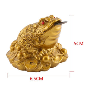 Feng Shui Fortune Money Frog - Home/ Work Tabletop Luck Ornament - Save 70% - 6 Lynx - Boho Accessories