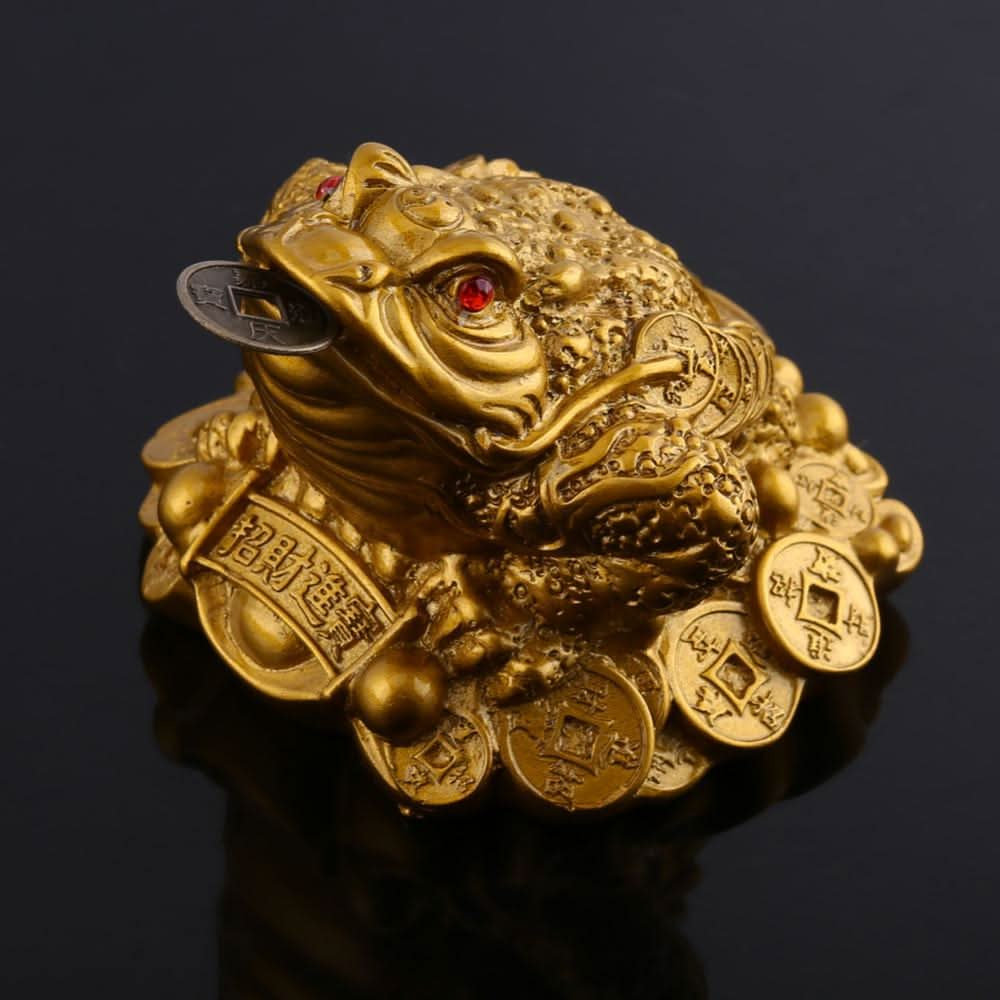 Feng Shui Fortune Money Frog - Home/ Work Tabletop Luck Ornament - Save 70% - 6 Lynx - Boho Accessories