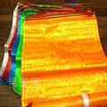 Tibetan Buddhist Prayer flag 10 pcs/string Silk Print 3.5 Meters  Religious Flags Scriptures Temple Decor Sutra streamer - 6 Lynx - Boho Accessories