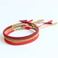 Original Tibetan Buddhist Handmade Knots Lucky Rope Bracelet (Same Model As Leonardo DiCaprio Wore) - 6 Lynx - Boho Accessories