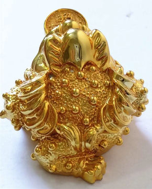 Electroplated golden lucky  statue frog lucky feng shui decorations - 6 Lynx - Boho Accessories