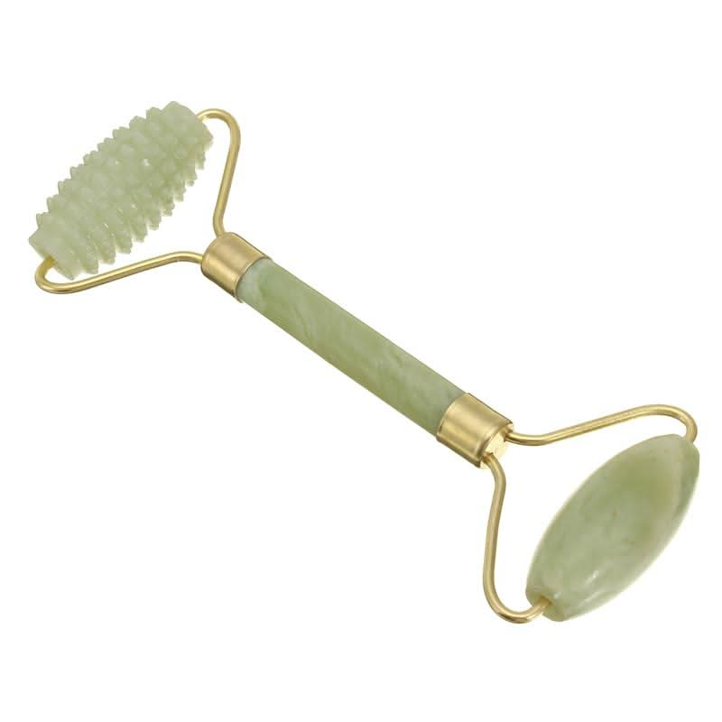 Anti Aging Natural Jade Massage Roller for Toned Face Neck Body - Natural Beauty Tool - 6 Lynx - Boho Accessories