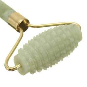 Anti Aging Natural Jade Massage Roller for Toned Face Neck Body - Natural Beauty Tool - 6 Lynx - Boho Accessories