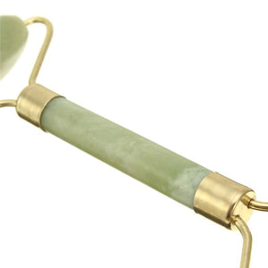 Anti Aging Natural Jade Massage Roller for Toned Face Neck Body - Natural Beauty Tool - 6 Lynx - Boho Accessories