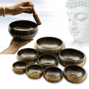 Hand Crafted Tibetan Singing Bowl for Meditation, Chakra Balance, Mindfulness and Sound Therapy - 70% OFF Early Summer Sale - 6 Lynx - Boho Accessories