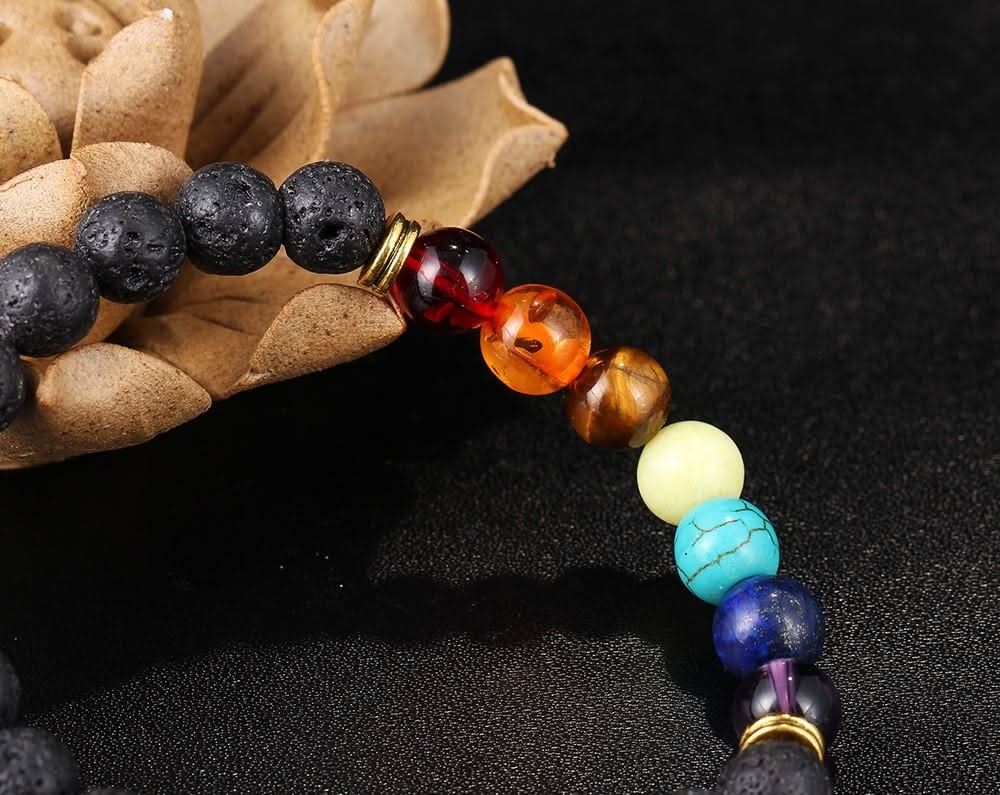 7 Stones Chakra Bracelet Energy Flow Small