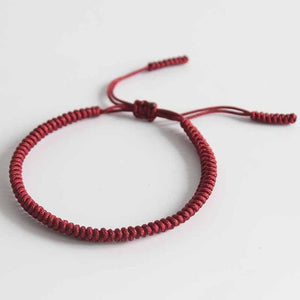 Original Tibetan Buddhist Handmade Knots Lucky Rope Bracelet (Same Model As Leonardo DiCaprio Wore) - 6 Lynx - Boho Accessories