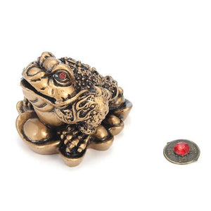 Classic Feng Shui Money Fortune Toad - Home OfficeTabletop Ornaments - 6 Lynx - Boho Accessories