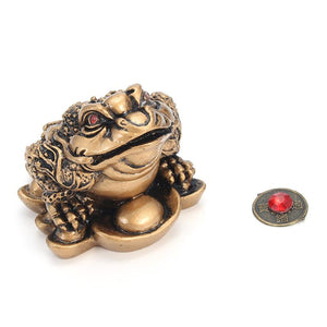 Classic Feng Shui Money Fortune Toad - Home OfficeTabletop Ornaments - 6 Lynx - Boho Accessories