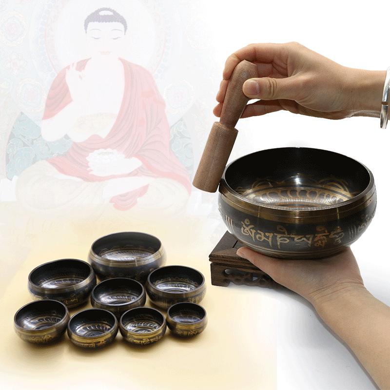 Tibetan Bowl Singing Bowl For Meditation, Chakra Healing, Sound Healing and Reiki, Decorative - Save 70%! - 6 Lynx - Boho Accessories