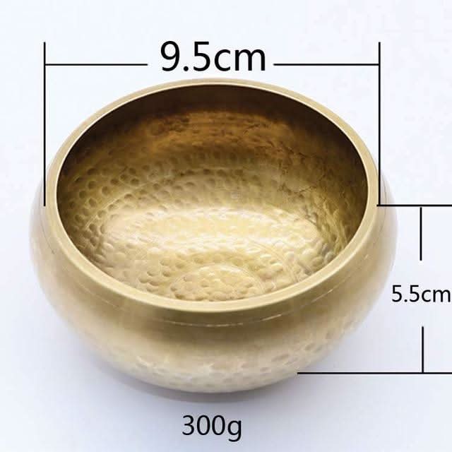Hand Hammered Gold Tibetan Singing Bowl for Sound Healing, Chakra Balance and Meditation 52% OFF - 6 Lynx - Boho Accessories