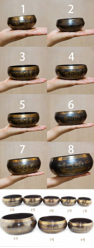 Tibetan Bowl Singing Bowl For Meditation, Chakra Healing, Sound Healing and Reiki, Decorative - Save 70%! - 6 Lynx - Boho Accessories