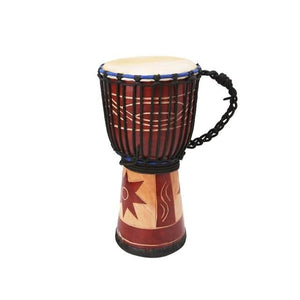 Djembe Drummer Percussion Wooden African Style Hand Drum Classic Painting Gift - 6 Lynx - Boho Accessories