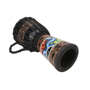 Djembe Drummer Percussion Wooden African Style Hand Drum Classic Painting Gift - 6 Lynx - Boho Accessories