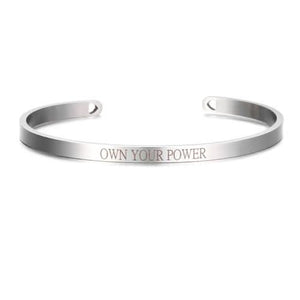 Positive Inspirational Steel Bracelets Mantra Bracelets - 6 Lynx - Boho Accessories