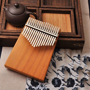 17 Key Mahogany Kalimba Indonesian - 70% OFF Black Friday Sale Extended To Next 24 Hours - 6 Lynx - Boho Accessories