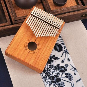 17 Key Mahogany Kalimba Indonesian - 70% OFF Black Friday Sale Extended To Next 24 Hours - 6 Lynx - Boho Accessories