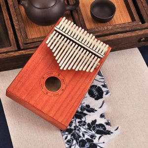 17 Key Mahogany Kalimba Indonesian - 70% OFF Black Friday Sale Extended To Next 24 Hours - 6 Lynx - Boho Accessories